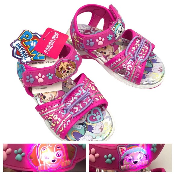 Paw Patrol Shoes New Nobox Paw Patrol Light Up Sandals Shoes Pink
